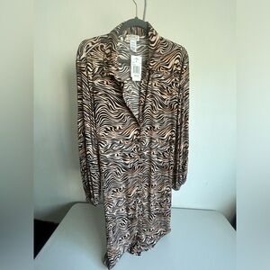 L Space NWT Women’s XL Tiger Print Dress